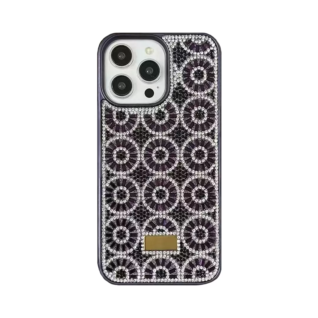 iPhone 15 Pro Max/iPhone 14 Pro Max Diamond sparkling case Dark Purple